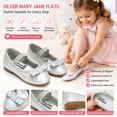 thumbnail image 1 of Toddler & Little Girl Bow-Accent Ballet Flats – Soft Sole Non-Slip Dress Shoe, 1 of 10