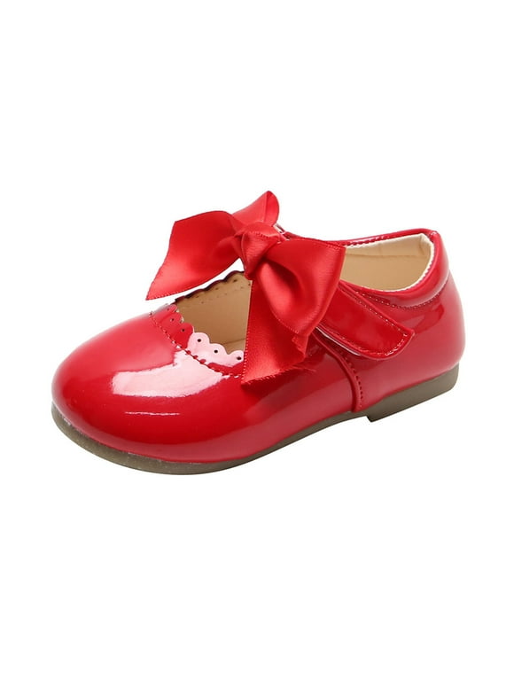 infant girl red shoes