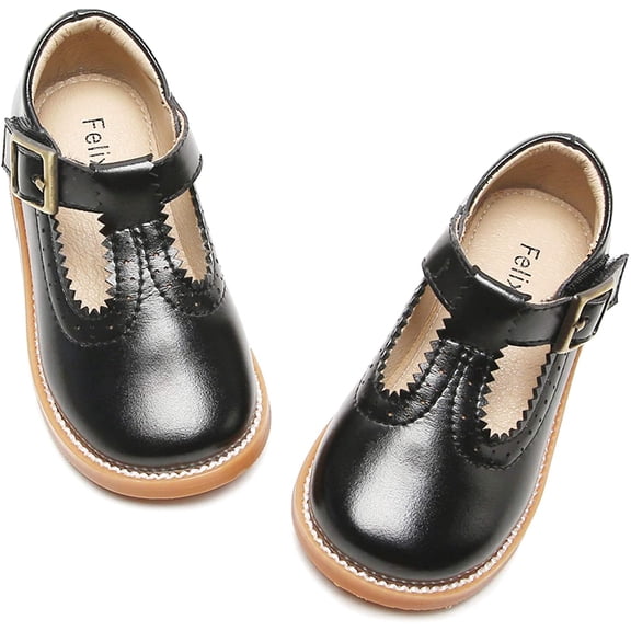 Toddler Little Girl Mary Jane Dress Shoes - Ballet Flats for Easter Flower Girl Party School Shoes