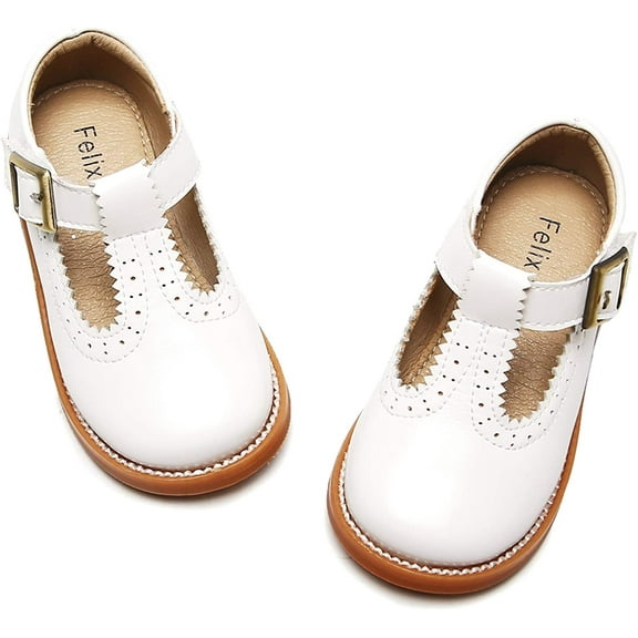 Toddler Little Girl Mary Jane Dress Shoes - Ballet Flats for Easter Flower Girl Party School Shoes
