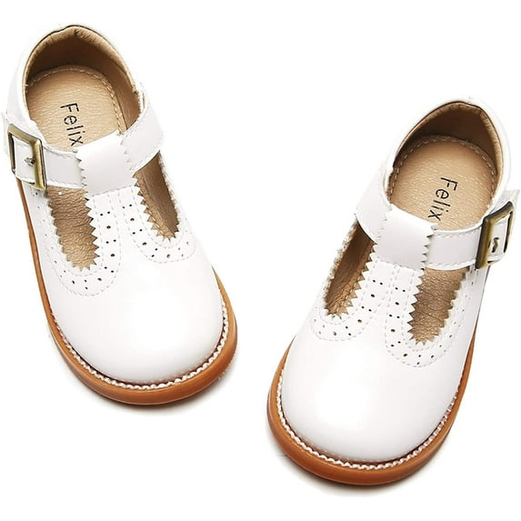 Toddler Little Girl Mary Jane Dress Shoes - Ballet Flats for Easter Flower Girl Party School Shoes