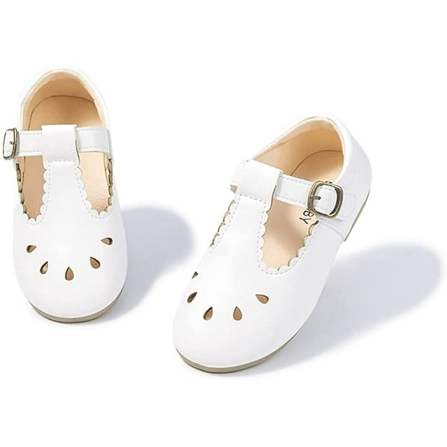 Toddler Little Girl Mary Jane Dress Shoes Ballet Flats for Girl Party