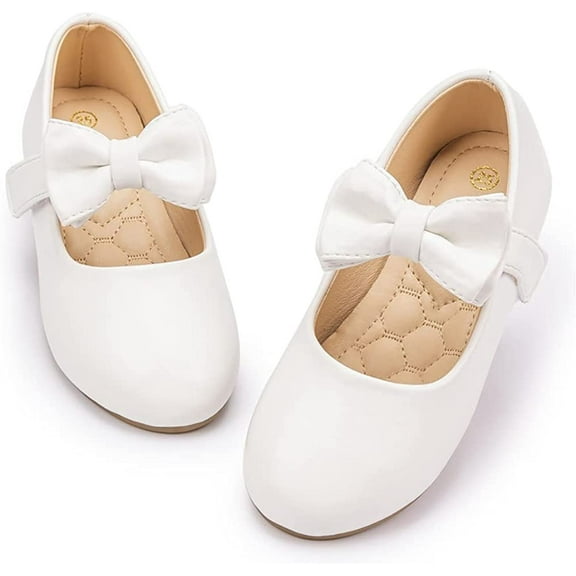 Toddler Little Girl Mary Jane Dress Shoes Ballet Flats for Girl Party School Shoes Bowknot Princess Shoes