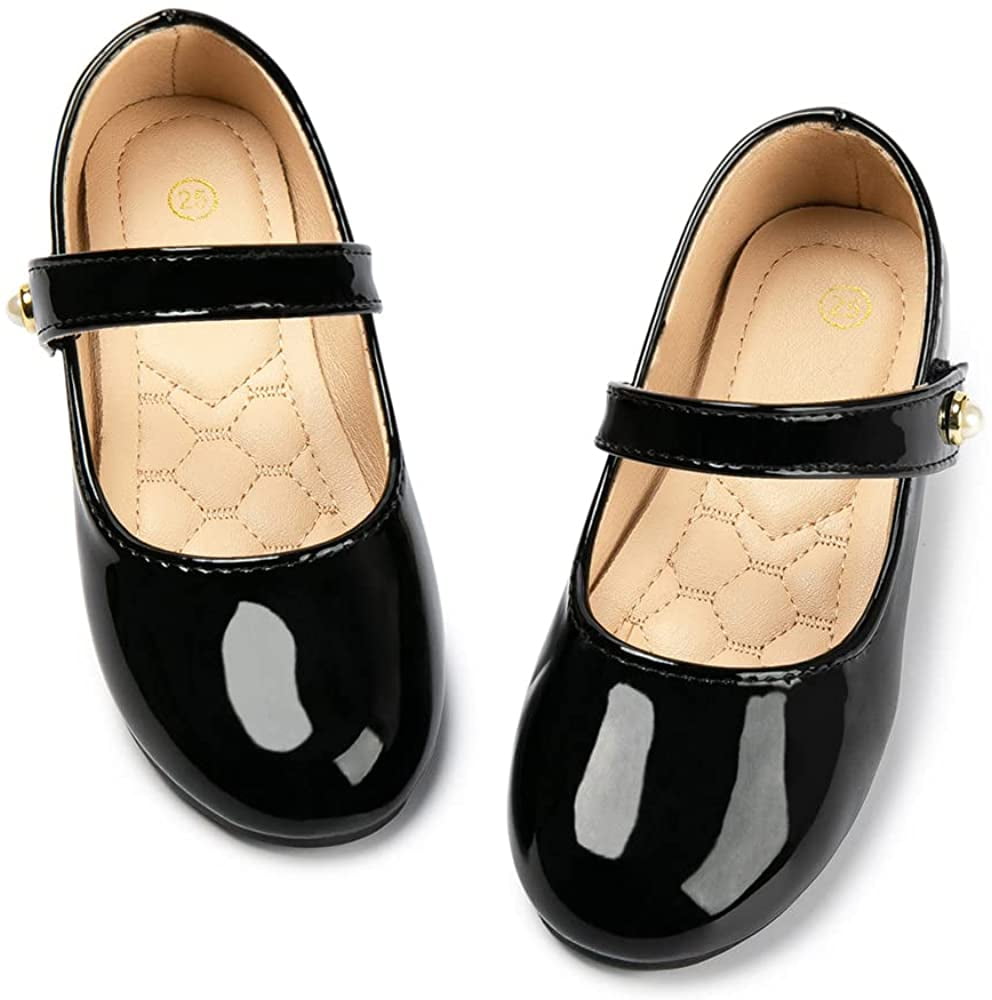 Toddler Little Girl Mary Jane Dress Shoes Ballet Flats for Girl Party