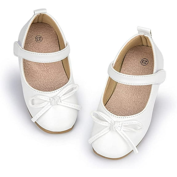 Toddler Little Girl Mary Jane Dress Shoes Ballet Flats for Girl Party School Shoes Bowknot Princess Shoes