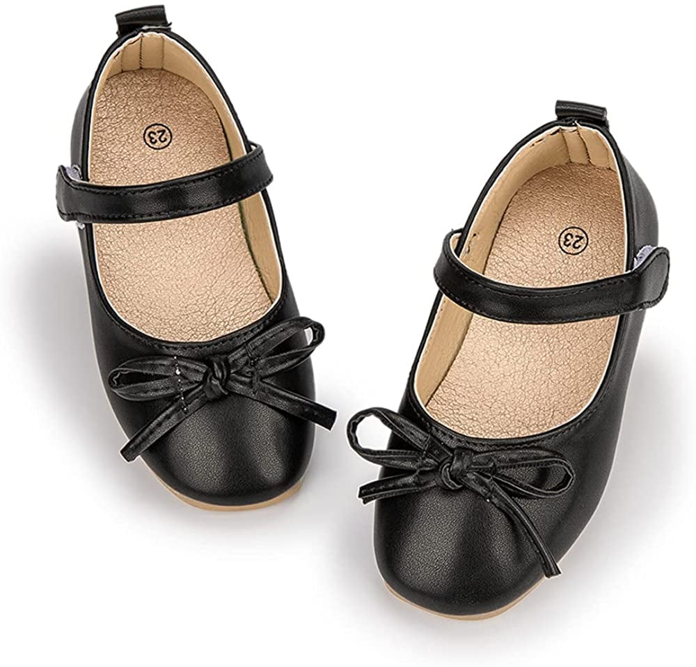 Toddler Little Girl Mary Jane Dress Shoes Ballet Flats for Girl Party