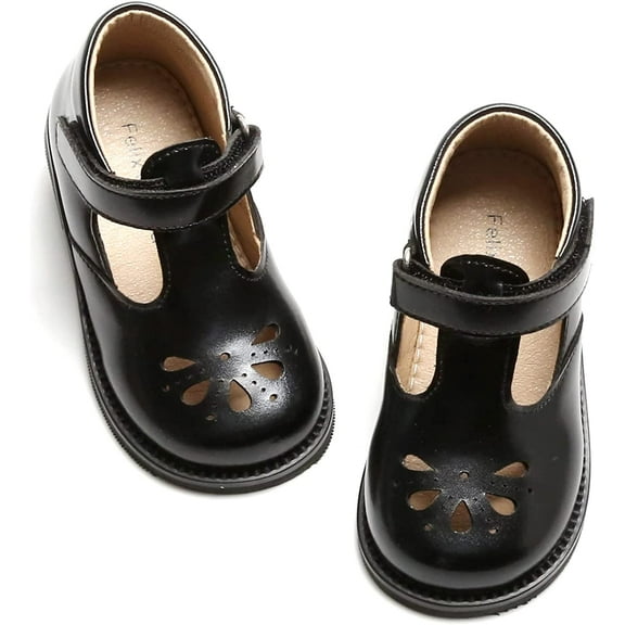 Toddler Little Girl Princess Dress Shoes-Mary Jane Flats for Girl Party School Shoes.