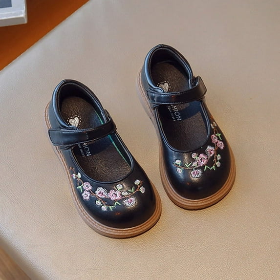 Baozhu Toddler Little Girls Dress Shoes Cute Ballet Flats Party School Princess Wedding Birthday Shoes Gifts