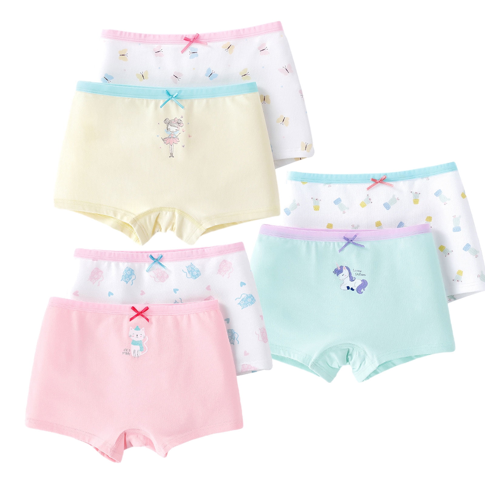 Toddler Little Girls Kids Briefs Panties Soft Cotton Boyshort Underwear
