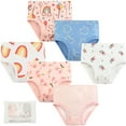 thumbnail image 1 of Toddler Little Girls Panties 100% Cotton Brief Underwear Undies, Multipack, 1 of 8