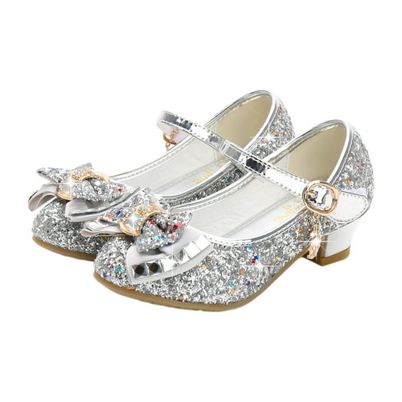 Toddler/Little Kid/Big Kid Girls Dress Shoes Mary Jane Wedding Party Shoes Glitter Bridesmaids Princess Heels