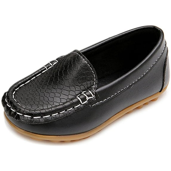 Toddler Little Kid Boys Girls Soft Slip On Loafers Dress Flat Shoes