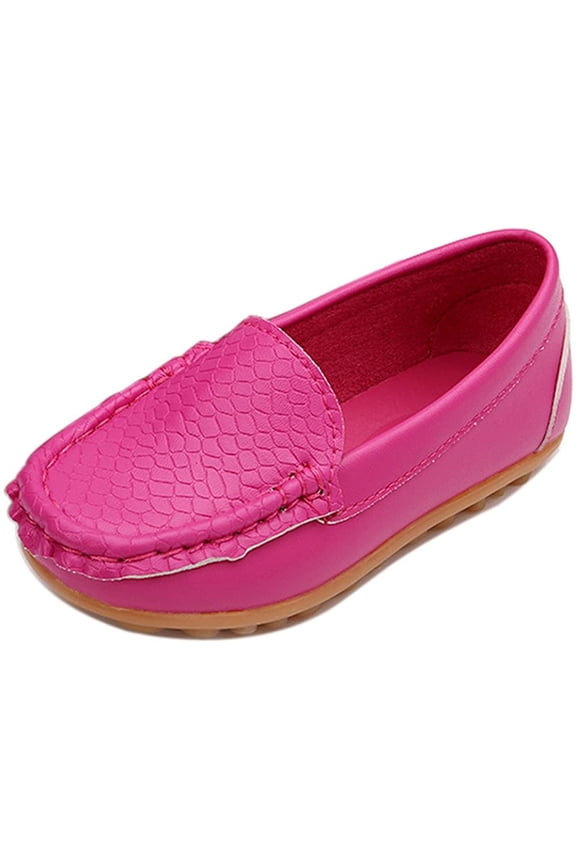 Toddler Little Kid Boys Girls Soft Slip On Loafers Dress Flat Shoes