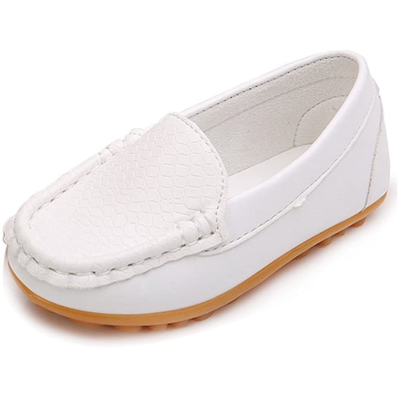 Toddler Little Kid Boys Girls Soft Slip On Loafers Dress Flat Shoes