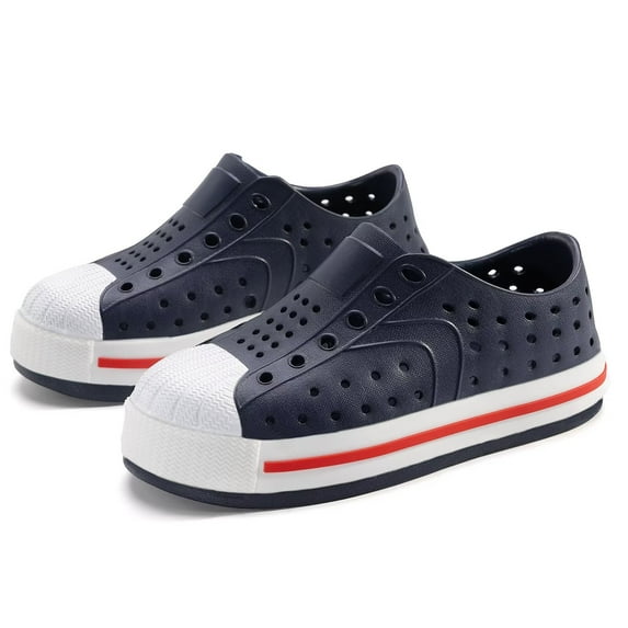 Toddler Little Kid Girls Boys Rubber Toe Slip On Quick Dry Lightweight Water Sandal Sneaker Navy 11 Little Kid