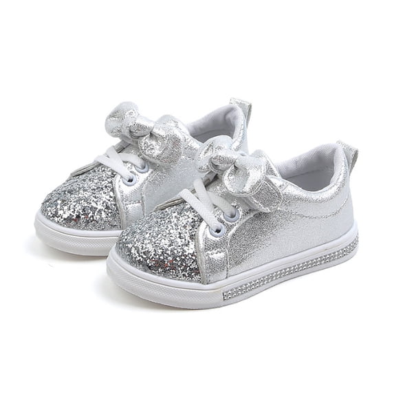 Toddler Little Kid Girls Running Shoes Sports Sneakers Princess Casual Glitter Shoes