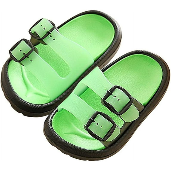 Toddler Little Kids Summer Sandals Non-Slip Boy Girl Slide Lightweight Beach Water Shoes Shower Pool Slippers