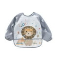 thumbnail image 1 of Toddler Long Sleeve Baby Bibs Waterproof Sleeved Bib Soft Cartoon for Girls Boys Fawn And Foster Plain Bibs Baby One Feeding Smock Baby Walls Insulated Bibs for Kids Snap Bibs Baby Bibs Science Baby, 1 of 2