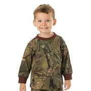 TRAILCREST Toddler Long Sleeve Camouflage Cotton Blend T-Shirt, Hunting Camping Basic Tee, 3T