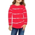 thumbnail image 1 of Toddler Long Sleeve Shirt Crew Neck Print Basic Comfy Tee Shirts Toddler Thermal Shirt for Little Girls Boys 4-5 Years, 1 of 7