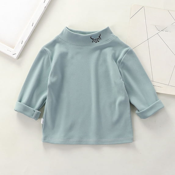Toddler Long Sleeve T-Shirts Girls Tee Shirts Casual Tees Shirt Tops Kids Solid Color Boys Fall Shirts for Teen Girls 3-4 Years
