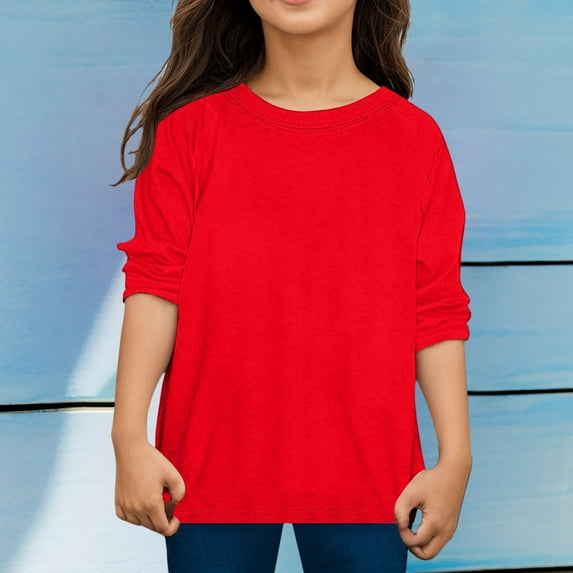 Toddler Long Sleeve T-Shirts Kid Tee Shirts Casual Tees Shirt Tops Crew Neck Print Toddler Fall Clothes for Little Boys Girls 2-3 Years