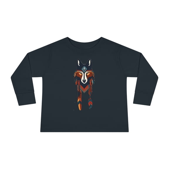Toddler Long Sleeve Tee Wolf