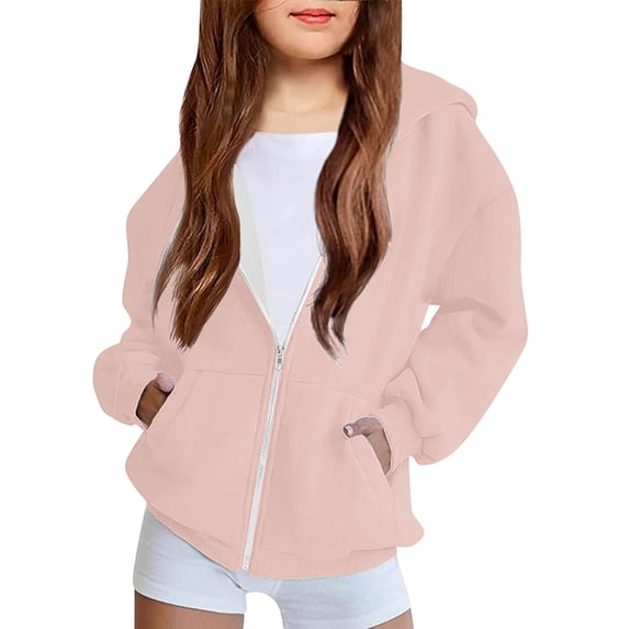 Toddler Long Sleeve Zipper Hoodie with Pocket - Soft, Breathable Kids Coat for Casual Wear and Special Occasions