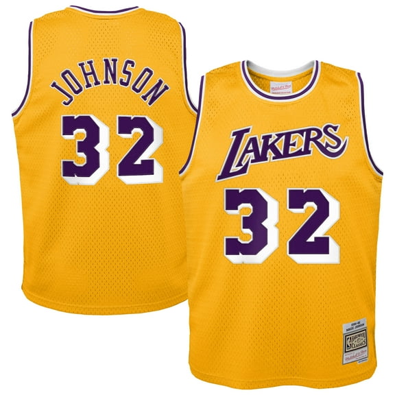Toddler Magic Johnson Gold Los Angeles Lakers 1984/85 Swingman Jersey