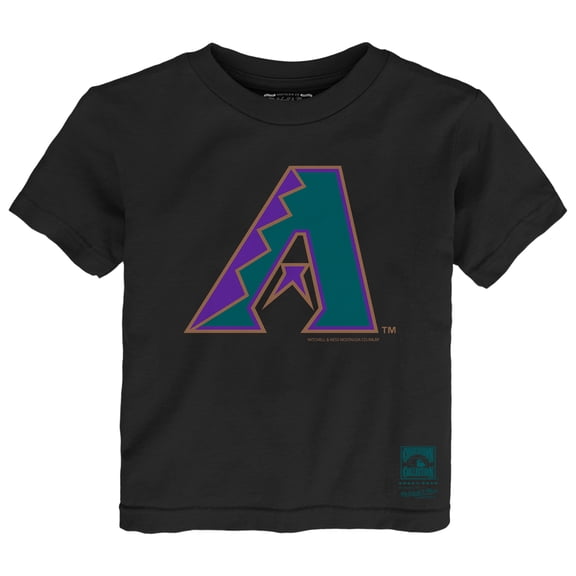 Toddler Mitchell & Ness Black Arizona Diamondbacks Retro Logo T-Shirt