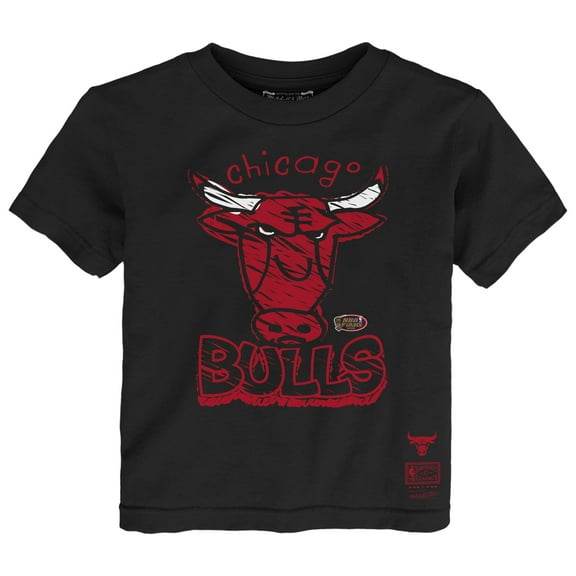 Toddler Mitchell & Ness Black Chicago Bulls Favorite Team T-Shirt