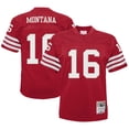 thumbnail image 1 of Toddler Mitchell & Ness Joe Montana Scarlet San Francisco 49ers 1990 Retired Legacy Jersey, 1 of 3