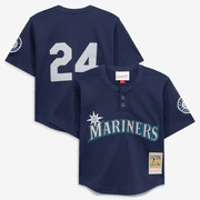 Toddler Mitchell & Ness Ken Griffey Jr. Navy Seattle Mariners Cooperstown Collection Mesh Batting Practice Jersey