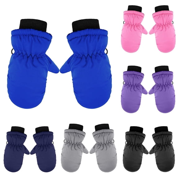 Toddler Mittens Water-proof Skiing Gloves Toddler Snow Gloves Kids Baby Winter Mittens For Girls Boys