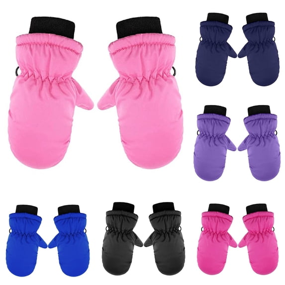 Toddler Mittens Water-proof Skiing Gloves Toddler Snow Gloves Kids Baby Winter Mittens For Girls Boys