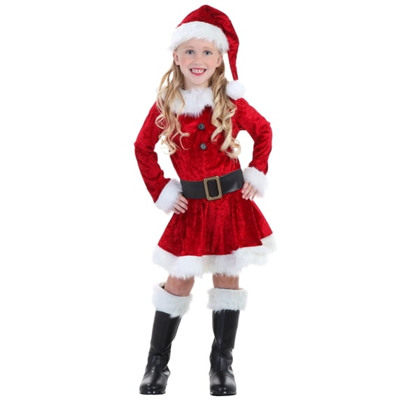 FUN Costumes Mrs. Claus Girl's Fancy-Dress Costume for Toddler, 4T