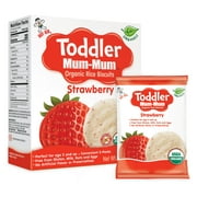 Toddler Mum-Mum Organic Strawberry Rice Biscuits , 1.76 Oz Box (6 Pack)