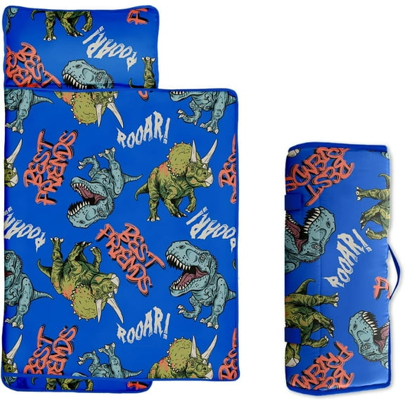 Toddler Nap Mat/Removable Pillow -Space- Carry Handle with Straps Closure,Toddler Nap Mat Extra Large 60 in*20 in Boys Sleeping Mat Nap Mat for Presch