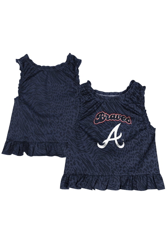 Toddler Navy Atlanta Braves Playground Dress