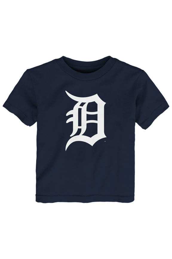 Toddler Navy Detroit Tigers Team Crew Primary Logo T-Shirt