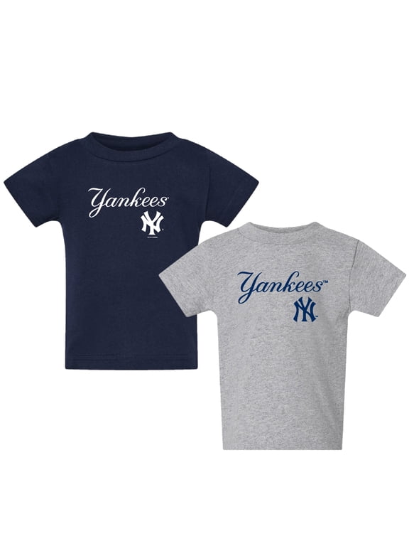 Toddler Navy/Gray New York Yankees Logo 2-Pack T-Shirt Set