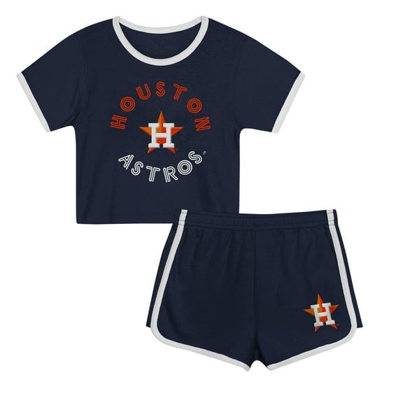 Toddler  Navy Houston Astros Double Run T-Shirt & Shorts Set