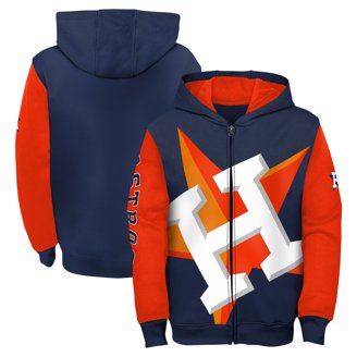 Houston Astros Men's Full-Zip Hooded Sweatshirt - Navy/Gray - Sport-Tek - Sizes XS-4XL