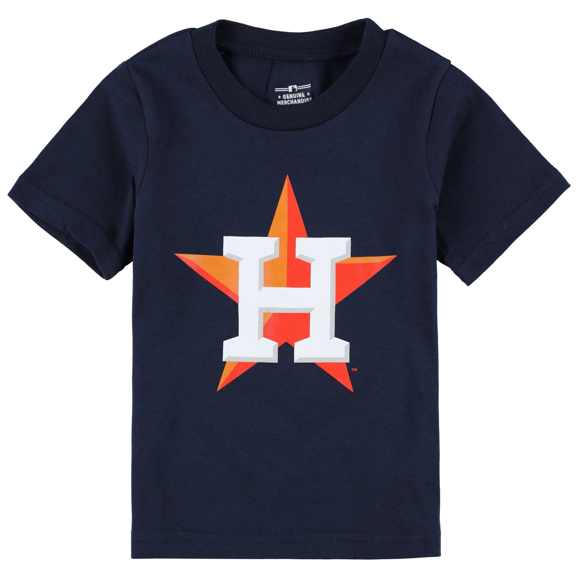 Toddler Navy Houston Astros Team Crew Primary Logo TShirt