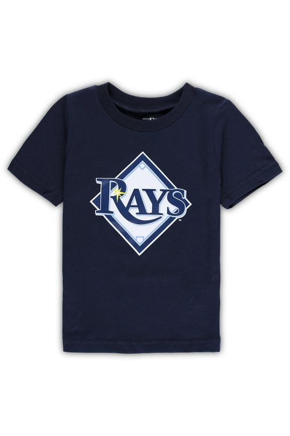 Toddler Navy Tampa Bay Rays Team Crew Primary Logo T-Shirt