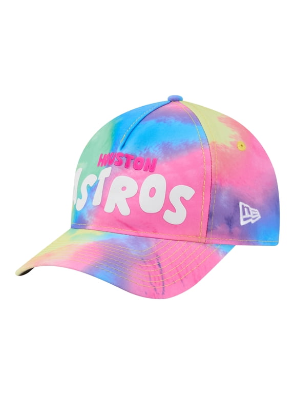 Toddler New Era Houston Astros Tie Dye M-Crown A-Frame 9FORTY Adjustable Hat