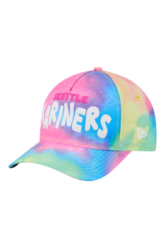 Toddler New Era Seattle Mariners Tie Dye M-Crown A-Frame 9FORTY Adjustable Hat