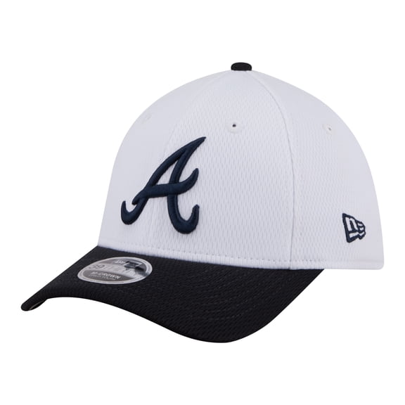 Toddler New Era  White Atlanta Braves Baseball 39THIRTY M-Crown Adjustable Hat