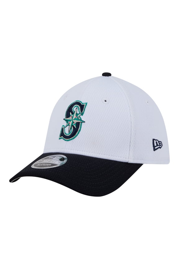 Toddler New Era White Seattle Mariners Baseball 39THIRTY M-Crown Adjustable Hat