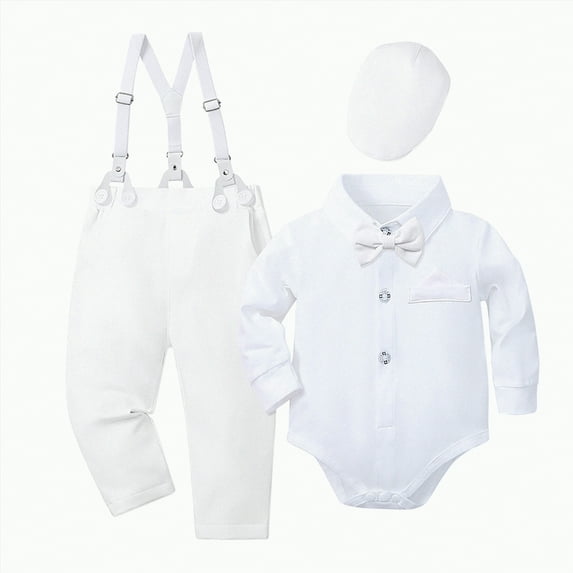 Toddler Baby Boy Outfit Little Boys Spring Fall Solid Color Long Sleeve Pocket 12 18 24 Months 2T 3T 4T Party Wear Set 2PCS